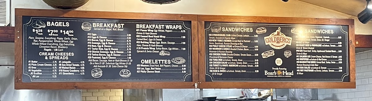 Goldberg's Bagels and Deli Menu - Image 1